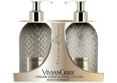 Vivian Gray Ylang und Vanille Luxus-Flüssigseife mit Spender 300 ml + Luxus-Handlotion mit Spender 300 ml, Kosmetikset