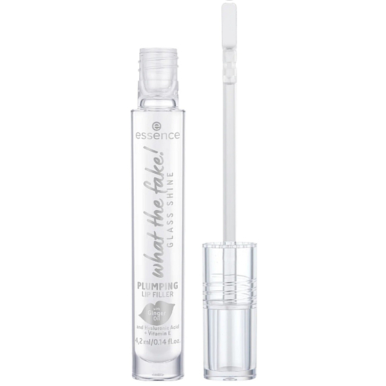 Essence What The Fake! Glass Shine Plumping Lippenstift 01 Oh So Glassy 4,2 ml