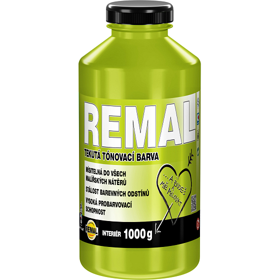 REMAL tönende Farbe, 0500 gelbgrün, 1 kg