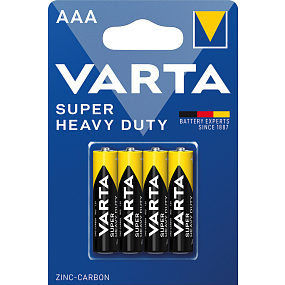 Varta Superlife, Batterien AAA, Zink-Kohle, 4 Stück