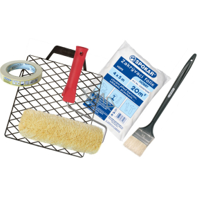 Spokar Plyš žlutozelený váleček na malování, 240 mm + držák, folie, páska Spokar Plyš žlutozelený váleček na malování, 240 mm + držák, folie, páska