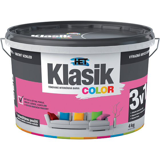 Het Klasik Color Malerfarbe, 0317 purpur, 4 kg