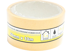 Mako Teppich doppelseitiges Klebeband, Folie, Breite 50 mm, Länge 10 m