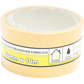 Mako Teppich doppelseitiges Klebeband, Folie, Breite 50 mm, Länge 10 m