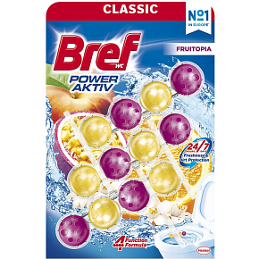Bref Power Aktiv Fruitopia, WC Block in Kugeln, 3 x 50 g