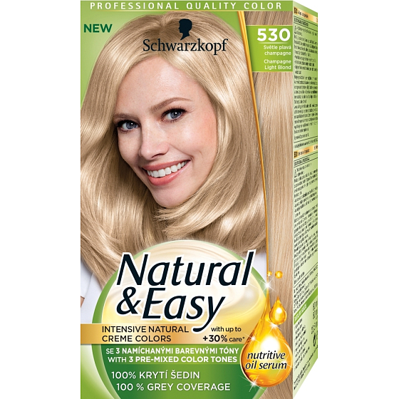 Schwarzkopf Natural & Easy Haarfarbe 530 Hellblonder Champagner