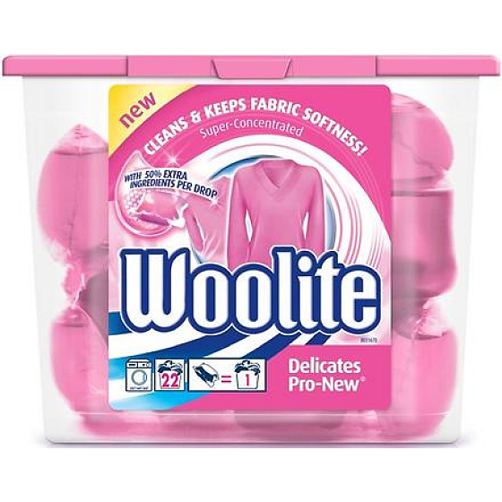 Woolite Delicate Pro-New Gelkapseln für empfindliche Wäsche 22 x 24 ml