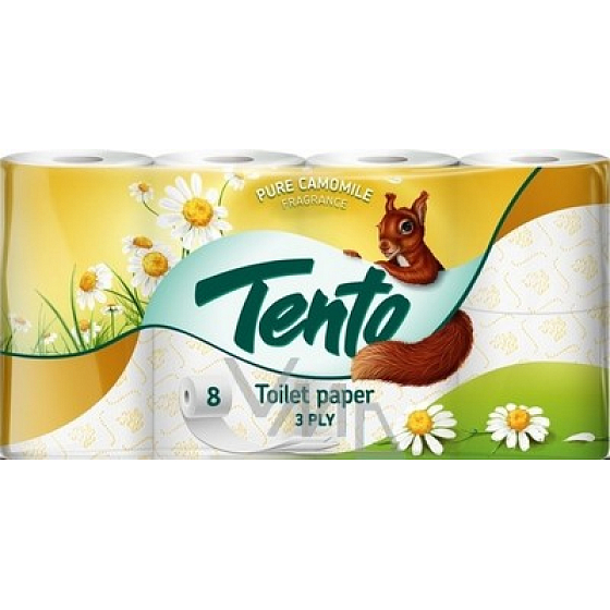 Dieses reine Kamille parfümierte Toilettenpapier 3-lagig 150 schnappt sich 8 Stück