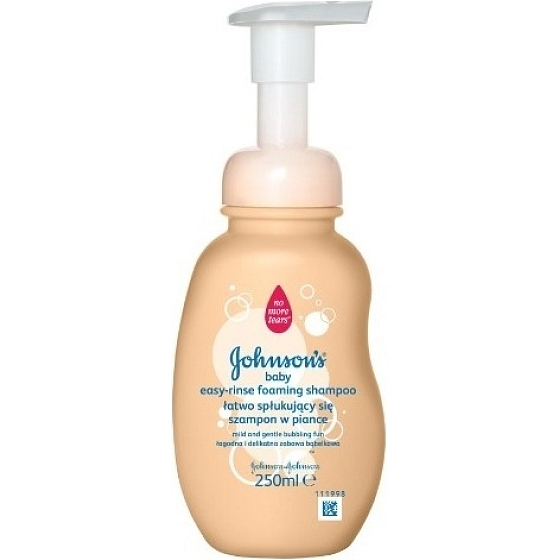 Johnsons Baby Easy Rinse leicht zu waschendes Schaumshampoo für Kinder 250 ml