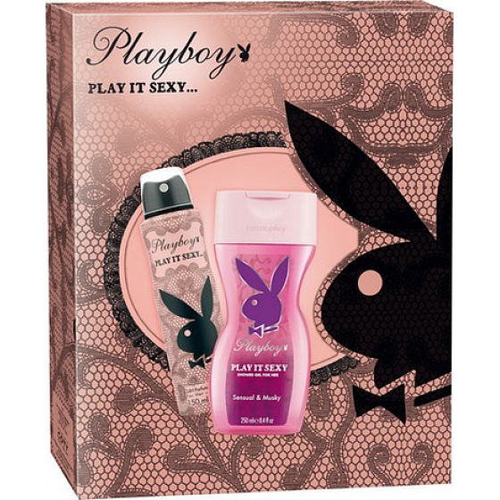 Playboy Play It Sexy Deodorant Spray 150 ml + Duschgel 250 ml, Kosmetikset