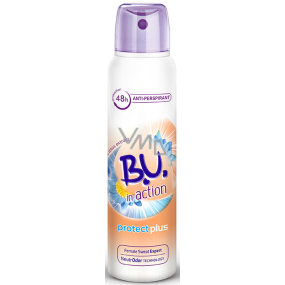 BU In Action Protect Plus Antitranspirant Deodorant Spray für Frauen 150 ml