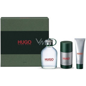 Hugo Boss Hugo Man Eau de Toilette für Männer 125 ml + Deo-Stick 75 ml + Duschgel 50 ml, Geschenkset