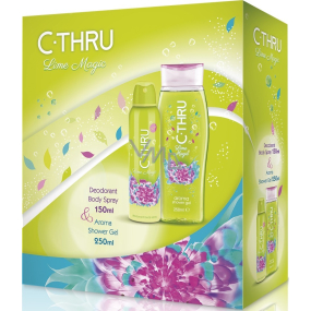 C-Thru Lime Magic Deodorant Spray für Frauen 50 ml + Duschgel 250 ml, Kosmetikset