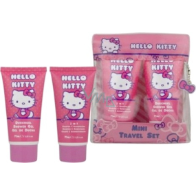 Hello Kitty Mini Travel Set Duschgel 75 ml + 2in1 Shampoo und Conditioner 75 ml Kosmetikset