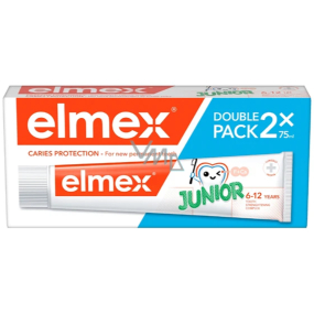 Elmex Junior 6 -12 Jahre Zahnpasta 2 x 75 ml, Duopack