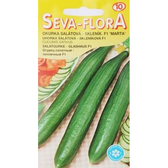 Seva - Flora Gurkensalat Gewächshaus F1 Marta 10 Samen