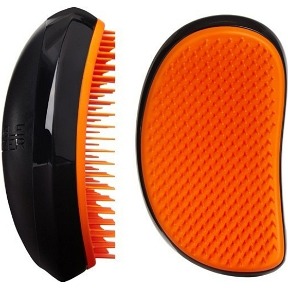 Tangle Teezer Salon Elite Neon Brights Professionelle kompakte nasse Haarbürste schwarz-neonorange