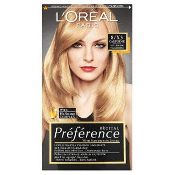 Loreal Paris Préférence Récital Haarfarbe 8 / X3 Kalifornien hellblond