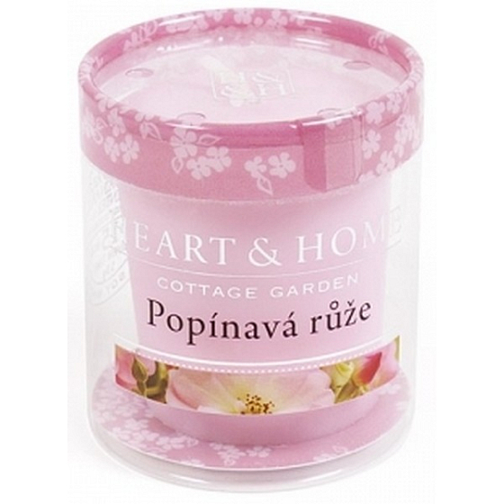 Heart & Home Climbing Rose Soja-Duftkerze ohne Verpackung brennt bis zu 15 Stunden 53 g