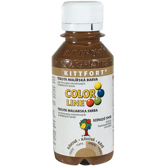 Kittfort Color Line flüssige Lackfarbe Kaffee 100 g