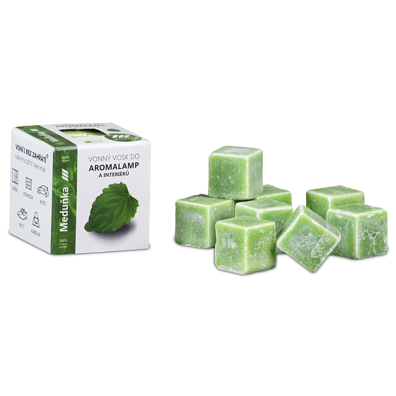 Kozák Meduňka natürliches Duftwachs für Aromalampen und Innenräume 8 Würfel 30 g