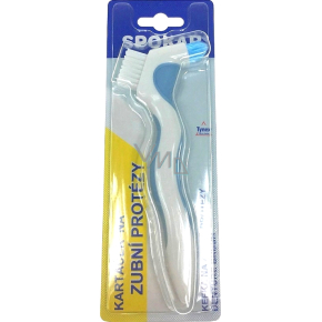Spokar Zahnprothesenbürste, beidseitige Kopfbefestigung, synthetische Fasern 3 3460