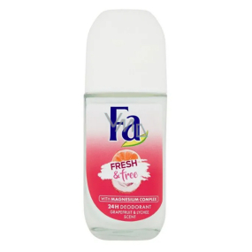 Fa Fresh & Free Grapefruit & Lychee 24h Roll-On Ball Deodorant für Frauen 50 ml