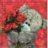 Me To You Umschlag Grußkarte 3D Teddybär mit einem Strauß roter Rosen 15 x 15 cm