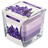 Bispol Lavender - Lavendel dreifarbige Duftglaskerze, Brenndauer 32 Stunden 170 g