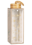 Albi Glasflasche mit Bambusverschluss Goldene Pflanzen 500 ml
