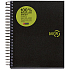 Miquelrius ECO Notizblock liniert A6 Schwarz 100 Blatt 80 g