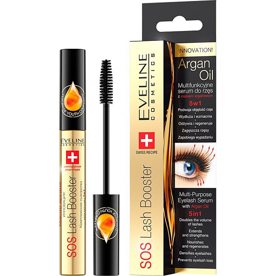 Eveline Cosmetics SOS Lash Booster Wimpernwachstumsserum mit regenerierender Wirkung 10 ml