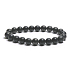 Shungit Armband elastischer Naturstein, Kugel 8 mm / 16 - 17 cm, Stein des Lebens