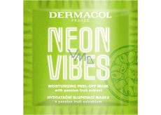 Dermacol Neon Vibes feuchtigkeitsspendende Peel-off-Maske mit Passionsfrucht-Extrakt 8 ml
