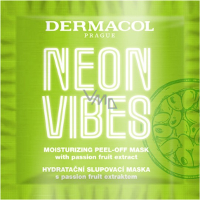 Dermacol Neon Vibes feuchtigkeitsspendende Peel-off-Maske mit Passionsfrucht-Extrakt 8 ml