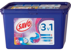 Savo Chlorfrei Color 3in1 Gelkapseln zum Waschen von Buntwäsche 14 Stück 378 g