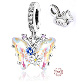 Charm Sterling Silber 925 Schmetterling - Blumen, Tier Armband Anhänger Charm Sterling Silber 925 Schmetterling - Blumen, Tier Armband Anhänger