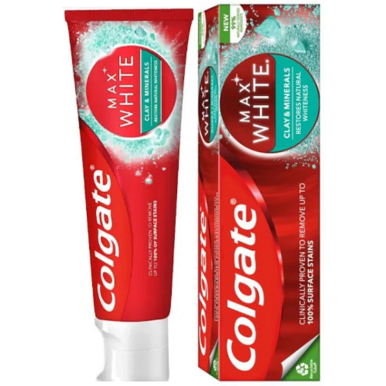 Colgate MaxWhite Cly & Minerals Zahnpasta 75 ml