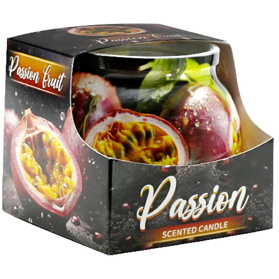 Admit Passionsfrucht Maracuja dekorative Duftkerze rot im Glas 80 g