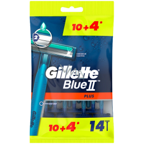 Gillette Blue II Plus Einwegrasierer für Männer Beutel 14 Stück Gillette Blue II Plus Einwegrasierer für Männer Beutel 14 Stück