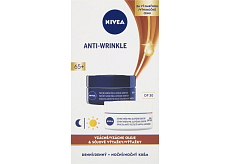Nivea Anti-Wrinkle Contouring 65+ Tages- und Nachtcreme zur Verbesserung der Konturen, 2 × 50 ml
