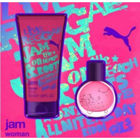 Puma Jam Woman Eau de Toilette 20 ml + Duschgel 50 ml, Geschenkset