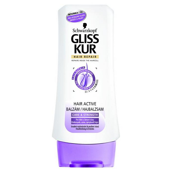 Gliss Kur Hair Active reduziert den Haarausfall mit einem Haarbalsam von 200 ml