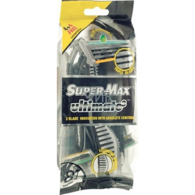 Super-Max Ultimate 3 Einweg-Rasierer mit 3 Klingen für Männer 8 Stück
