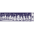 Fensterfolie ohne Kleber Weihnachtslandschaftsstreifenwald 45 x 12 cm