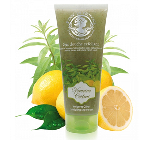 Jeanne en Provence Verveine Cédrat - Duschschälgel für Eisenkraut und Zitrusfrüchte 200 ml