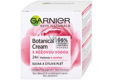 Garnier Skin Naturals Botanical Cream mit Rosenwasser-Gesichtscreme für trockene und empfindliche Haut 50 ml
