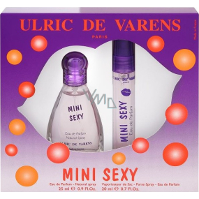 Ulric de Varens Mini Sexy Parfümwasser für Frauen 25 ml + Parfümwasser für Handtasche 20 ml, Geschenkset