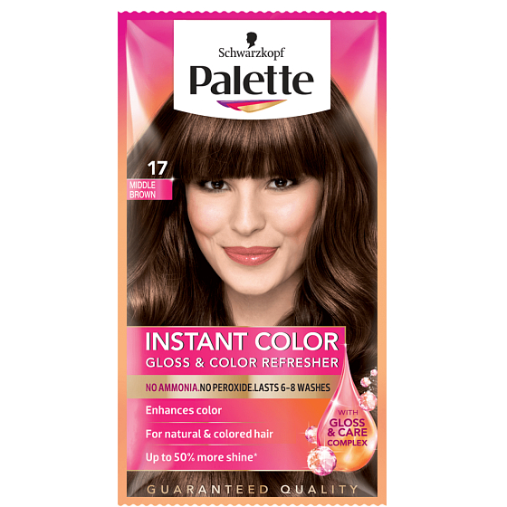 Schwarzkopf Palette Instant Color allmählich waschbare Haarfarbe 17 Mittelbraun 25 ml