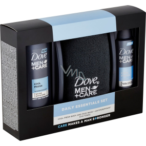 Dove Men + Care Cool Frisches Duschgel 250 ml + Antitranspirant-Spray 150 ml + Handtuch, Kosmetikset